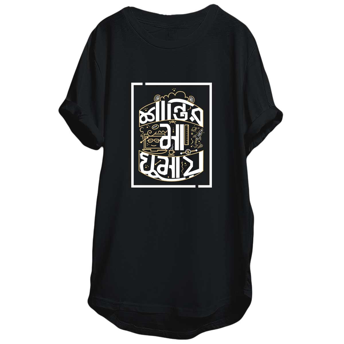 Cotton T-shirt for Women - Navy Blue
